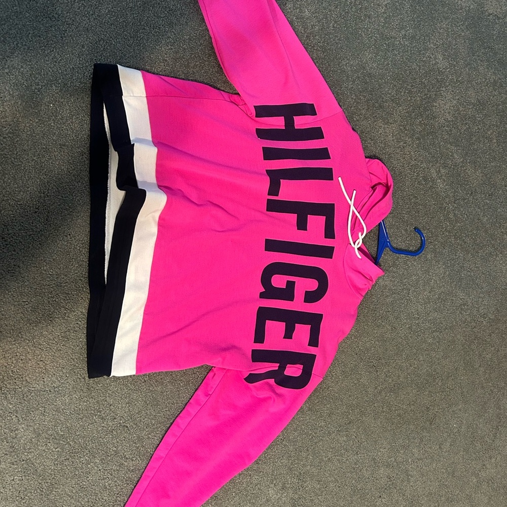 Tommy Hilfiger Pink and Black Sweatshirt